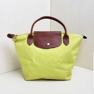 Longchamp Le Pliage kiwi small nylon tote